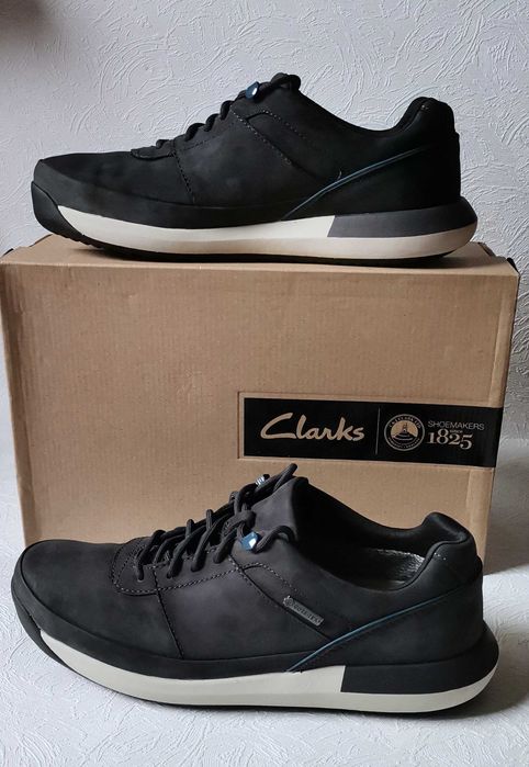 Pantofi bărbați Clarks Johto Lace GTX  mar 41 piele bleumarin Ca noi