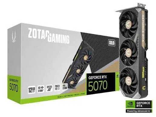 Видеокарта ZOTAC Gaming GeForce RTX 5070-12GB GDDR7