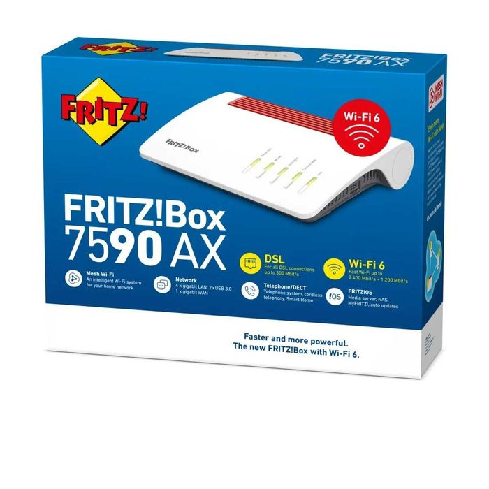 Router Fritz Box 7590 AX + Fritz repeater