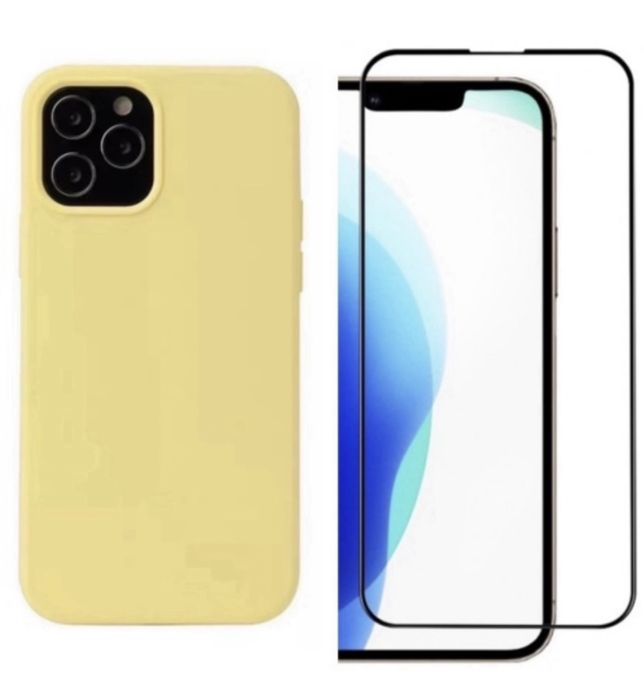 Husa Luxury Catifea +Folie Sticla 21D Iphone 13/14/15/16E PRO MAX PLUS