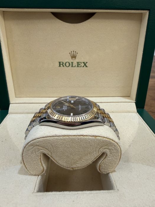 Rolex Datejust 41 | Wimbledon | Jubilee | Flutted | Yellow Gold