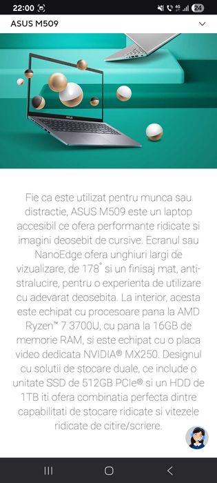 ASUS Laptop nou nefolosit