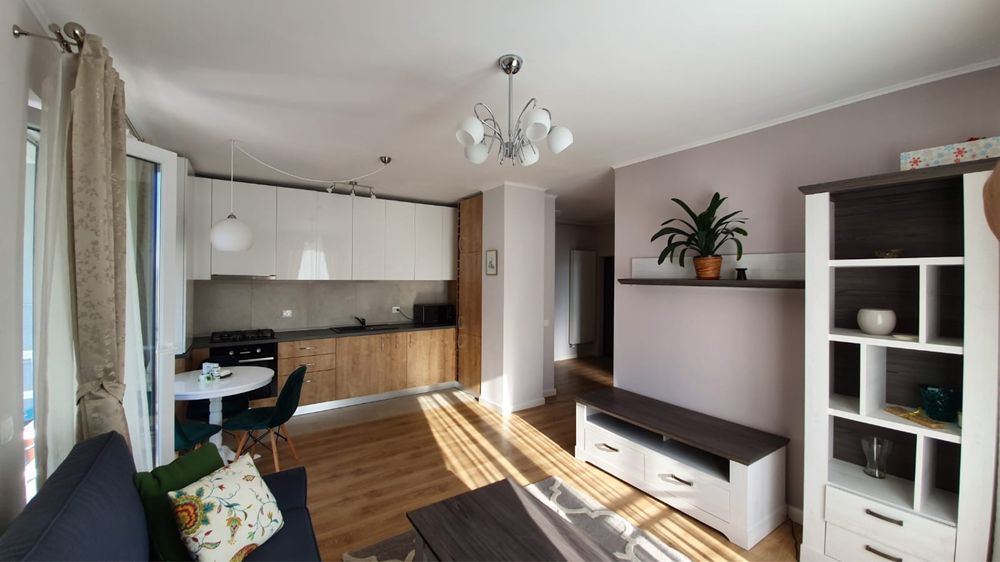 Apartament 2 camere de închiriat – Calea Turzii, 50 mp, terasă, parcare subterană – 600 €/lună