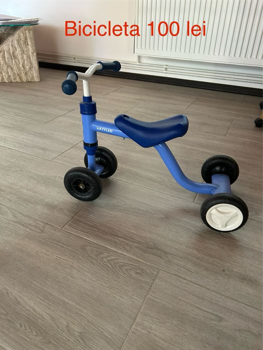 Tractor de jucarie pentru copii si trotineta