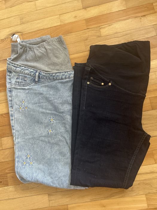 2бр. Дънки за бременни h&m и shein