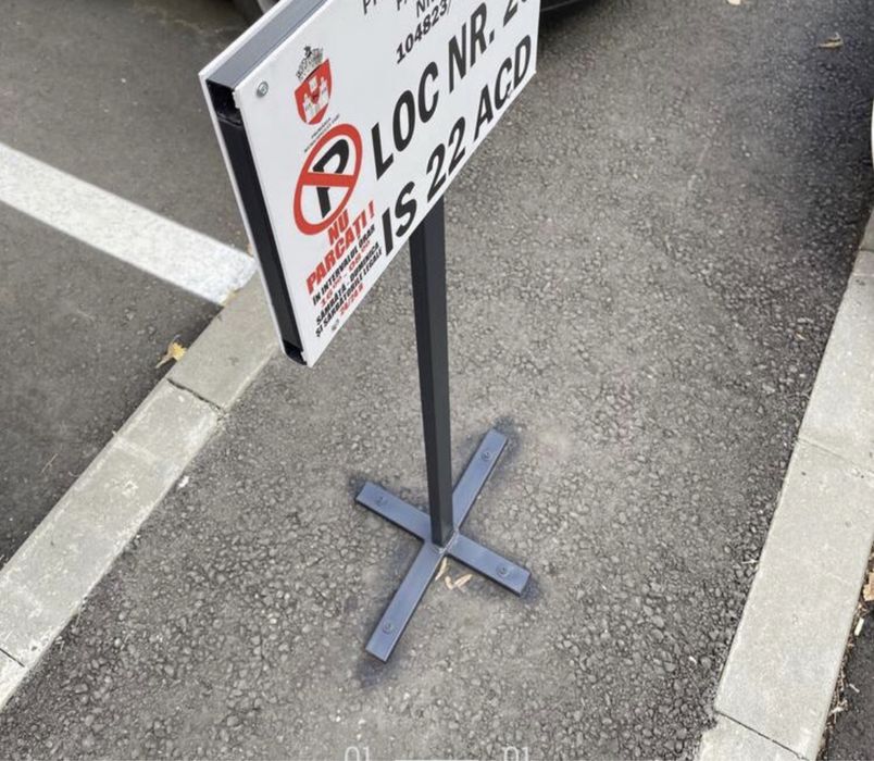 Placuta Parcare Inchiriata / Privata din Alucobond (Aluminiu)