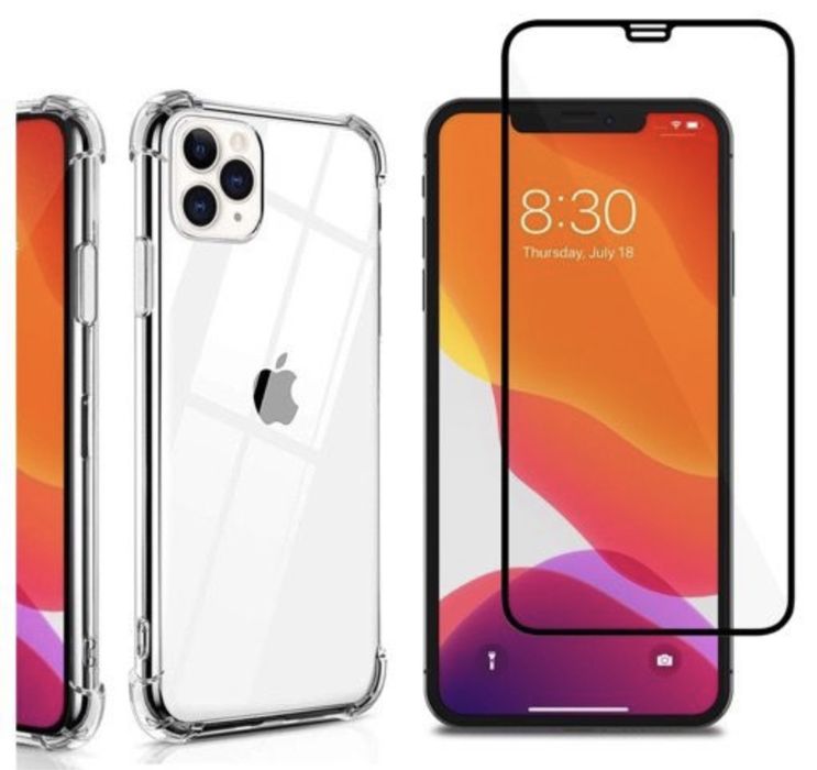 Husa Colturi Anti Cadere si Folie Sticla Iphone 12/13/14/15/16 PRO MAX