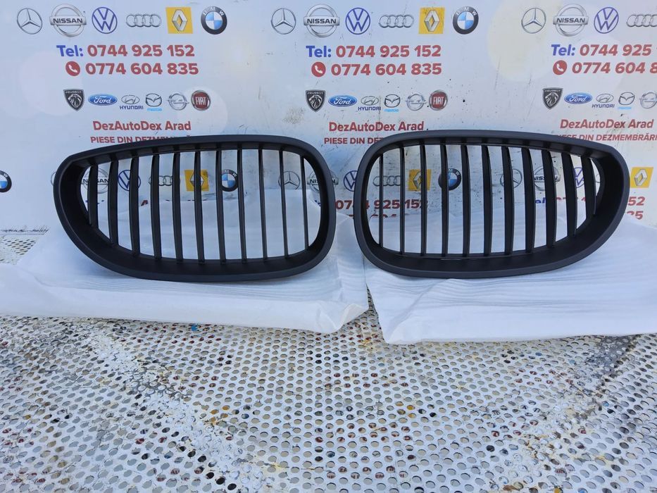 Grile capota BMW E60 an 2003-2009 grile nări capota negru mat BMW seria 5 e60
