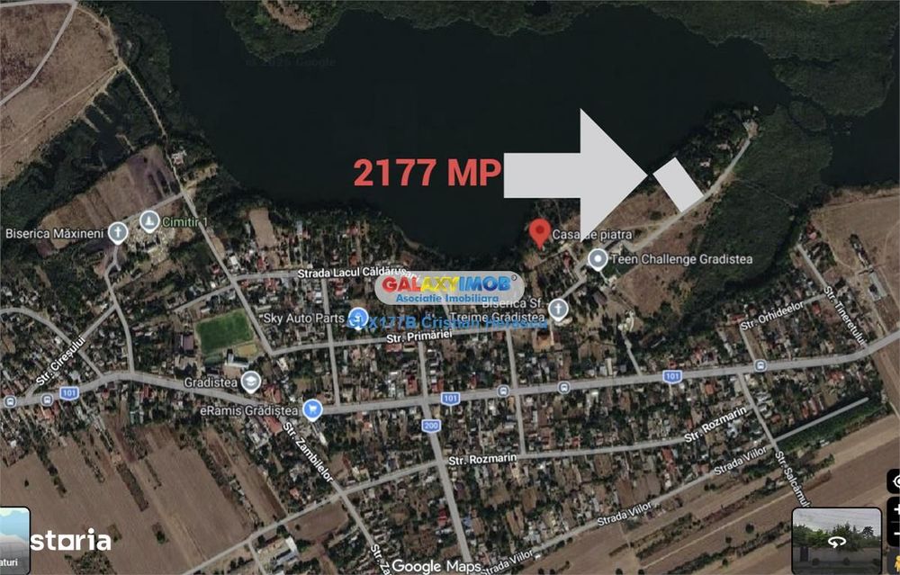 Gradistea 2177 mp cu deschidere directa la LAC de 24 ML