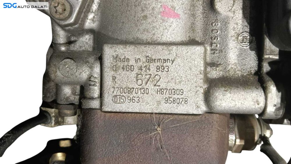 Pompa Injectie Renault Espace 3 1.9 DTI F9Q 1998 - 2002 Cod 0460414993 7700870130 [M8759]