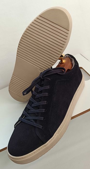 Pantofi sport casual 42 premium Strellson NOI piele naturala moale