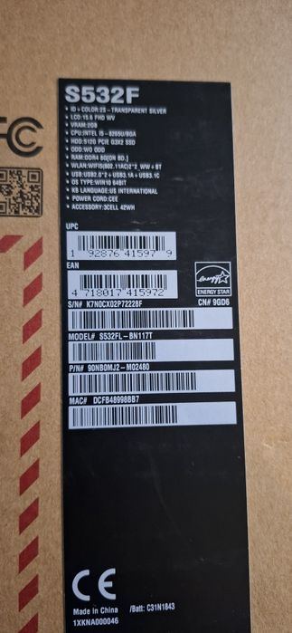 Asus VivoBook | I5 8265U | 12GB RAM | 596 GB SSD | MX 250