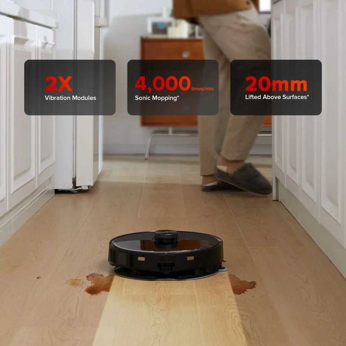 Робот-пылесос Roborock S8 MaxV Ultra черный, влажная и сухая уборка