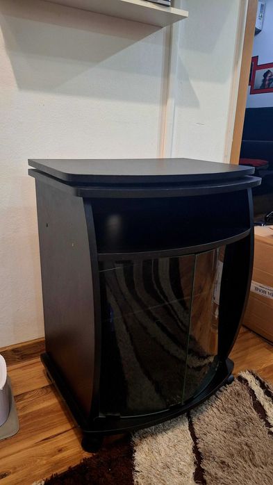 Черен TV шкаф/минибар