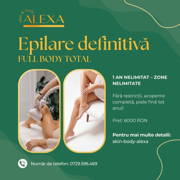 Epilare definitivă laser 3 lungimi