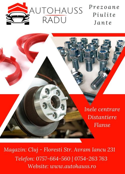 Flanșe Distantiere Porsche 15  20  25 30 mm cu prezoane