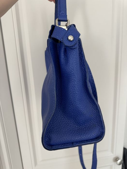 Fendi Blue Leather Medium Peekaboo