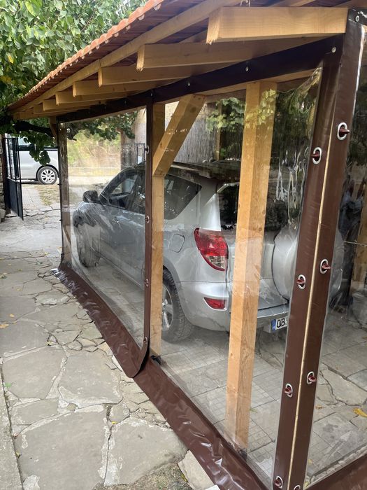 Ветроупорни завеси,винил,кристал,тенти,перголи,барбекю.