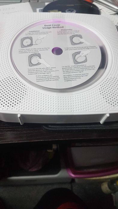 Мини CD player Bluetooth, дистанционно,USB/AUX , жак за слушалки