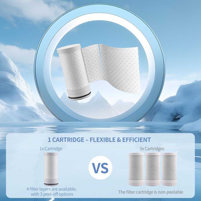 Robinet filtrat de apă Homelody 3.0 cu afisaj LED, 12 adaptoare