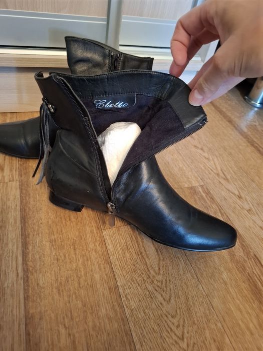 Полусапожки кожа