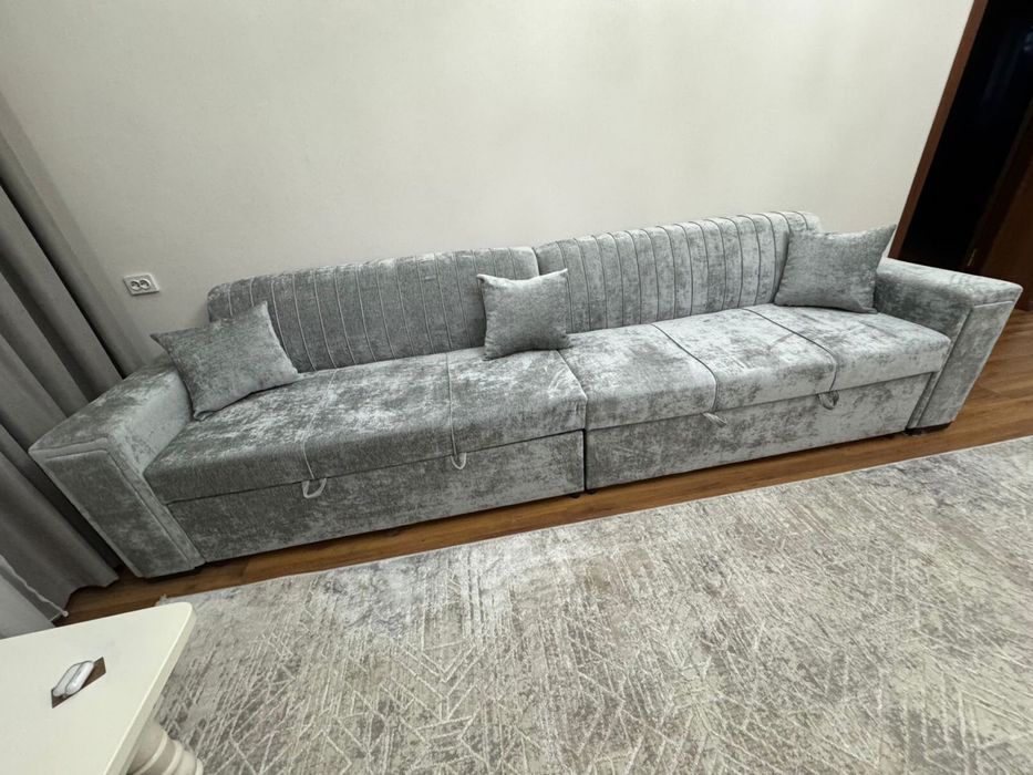 Диван 3.5м серый