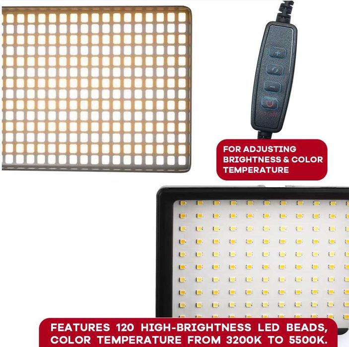 LED панел видео осветление 6 inch , Диодно осветление / постоянно