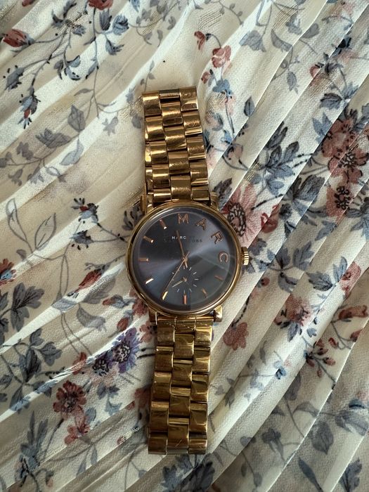Ceas dama Marc Jacobs-rose gold, cadran albastru si rezistent