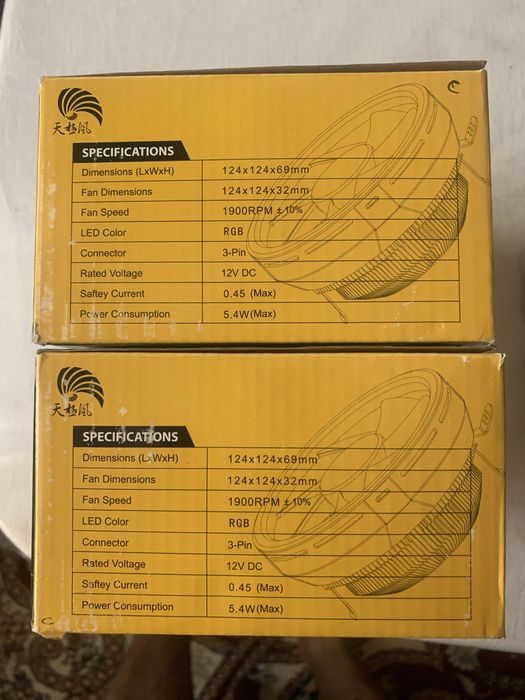 Кулер компьютер учун сотилади подцветкаси бор