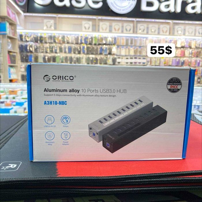 a28electronics - usb hub Orico 7 портов с дополнительным питанием