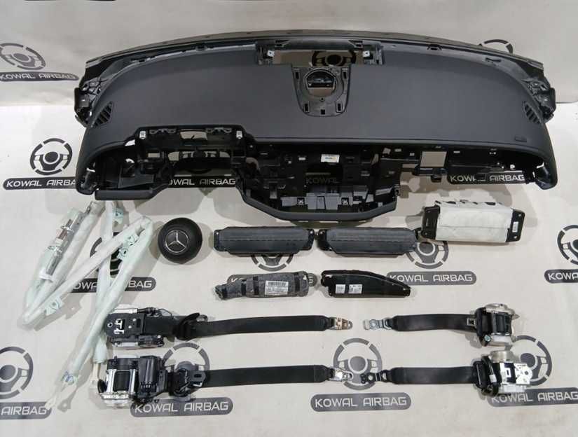 Mercedes Benz clasa E w214 set centuri de siguranta - fata spate stanga dreapta - set airbag cortina plafon LH RH