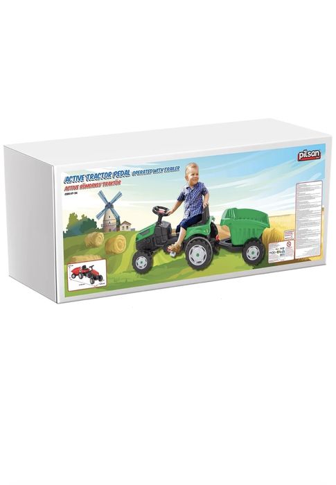 Tractor cu pedale și remorcă