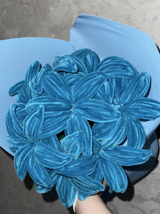 Букеты лилий из синельной проволоки