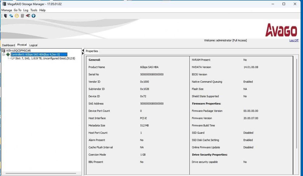 Raid контролери DELL Perc H700, H710, H310, H200 It mode