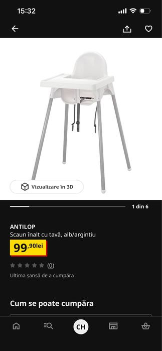 Scaun masa copii + perna spate + farfurie antiderapanta