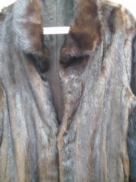 Шуба норковая коричневый