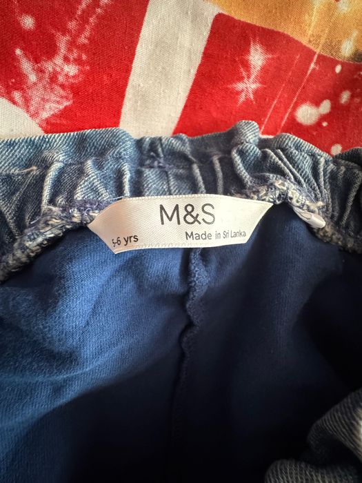 Дънкова пола с клин