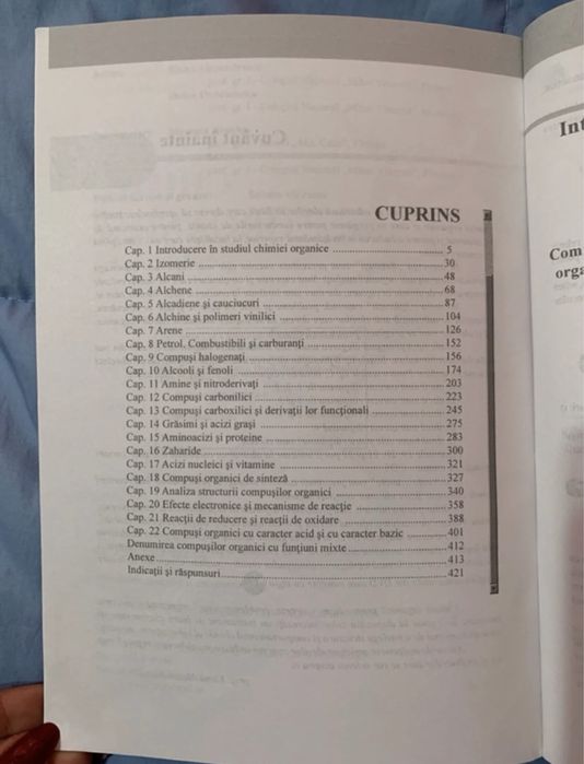 Carte Chimie organică pentru liceu