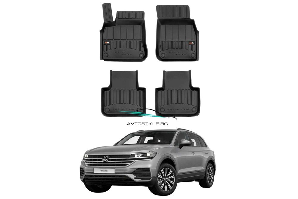 Гумени стелки за VW Touareg след 2018г, ProLine 3D ,Тип леген