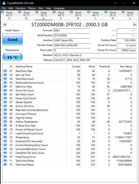 Seagate BarraCuda 2TB 3.5" SATA HDD 7200rpm
