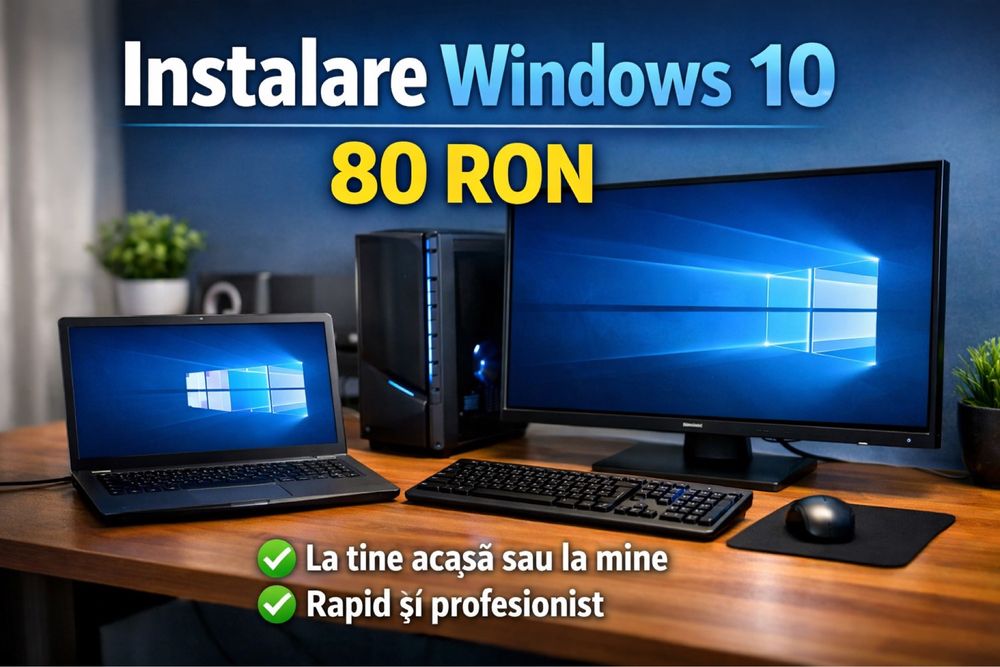 Instalare Windows 10 – La tine acasă sau la mine