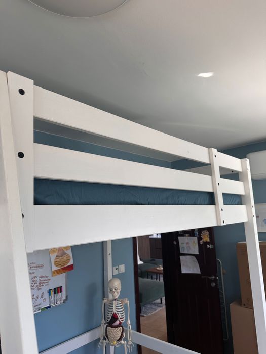 Легло с надстройка плюс матрак 140/200 см от IKEA