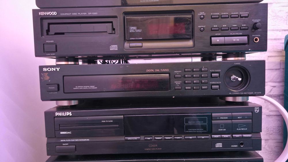 Lot/Pachet Audio Hi-Fi - CD Philips CD604, CD Kenwood DP-1020, Tuner Sony ST-S170