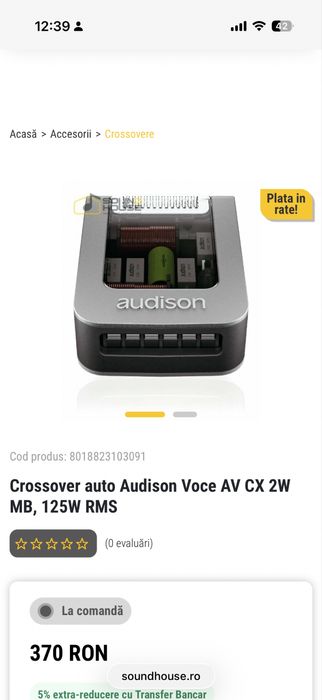 filtre + telecomanda audison