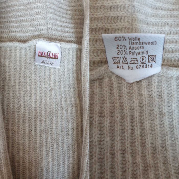 Cardigan nude crem bej mix lana angora