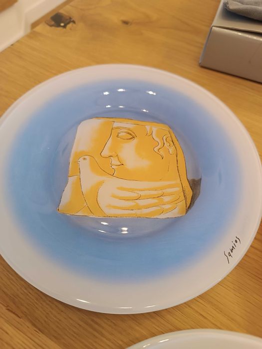 Нов комплект - 6 гръцки чинии