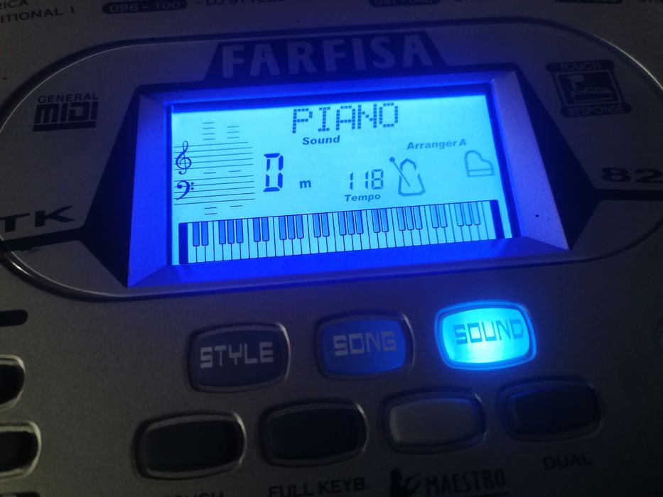 Farfisa TK-82 Clape dinamice Pian digital  orga electronică keyboard