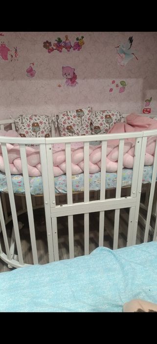 Продам  бортики подушки +косу и балдахин для девочки