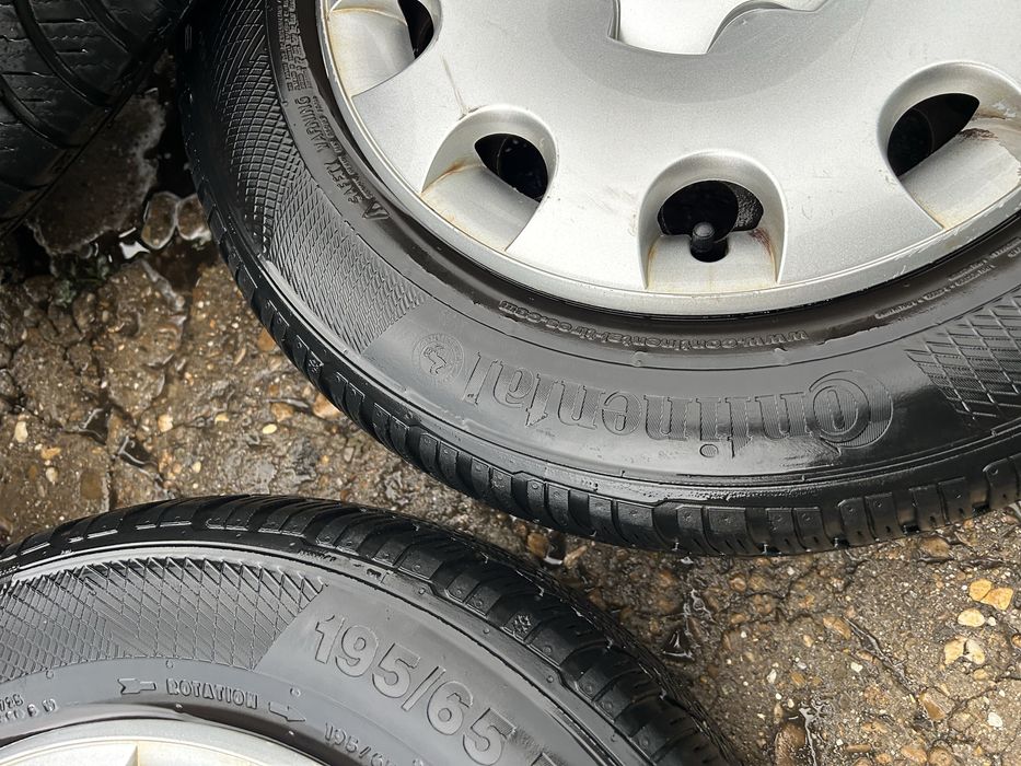 5х112 15 с зимни гуми 195 65 15 vw golf 5 pasat touran kadi