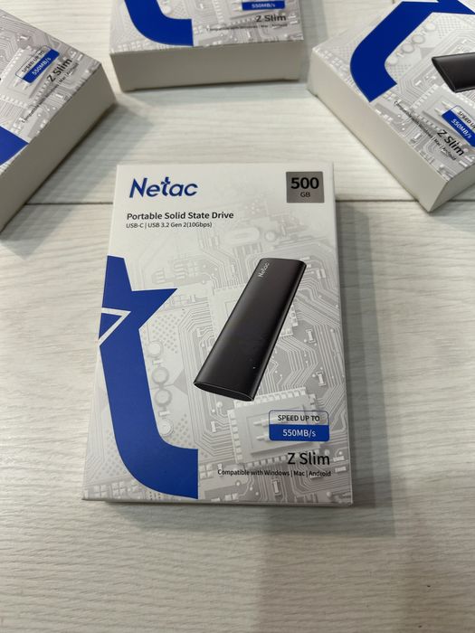 Ssd extern portabil/ Netac Z slim 500GB 550MB/s nou